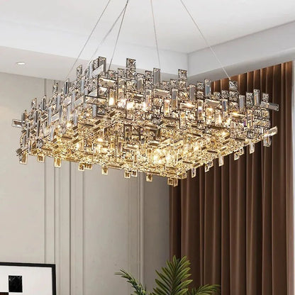 Chandelier en cristal LED de luxe