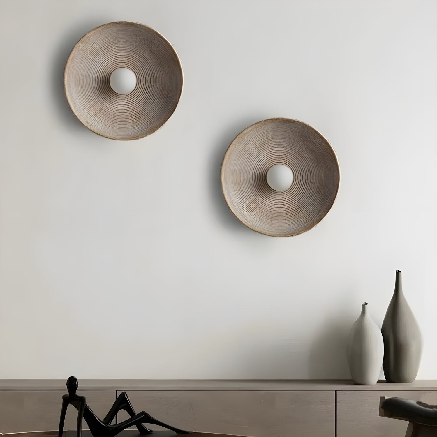 Nordic Ceramic Round LED Wall Lamp