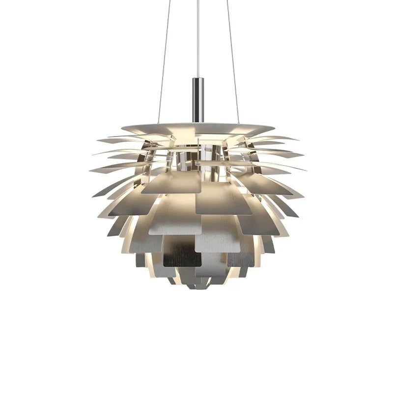 Chandelier suspendu moderne en forme de pomme de pin artichaut LED