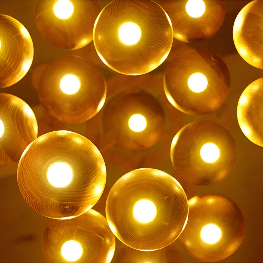 Nordic Natural Wood Milliere LED Pendant Light