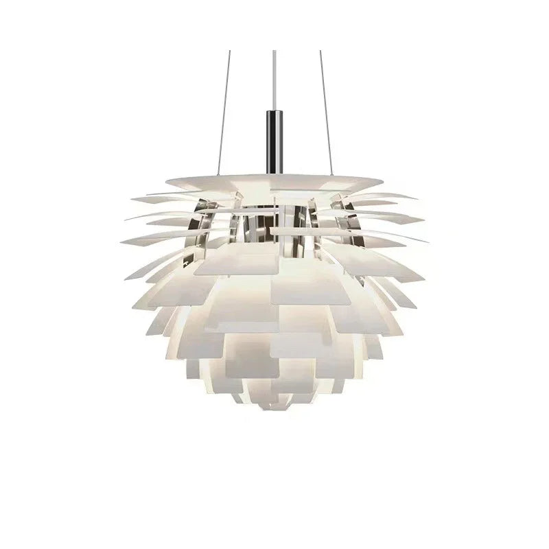 Chandelier suspendu moderne en forme de pomme de pin artichaut LED