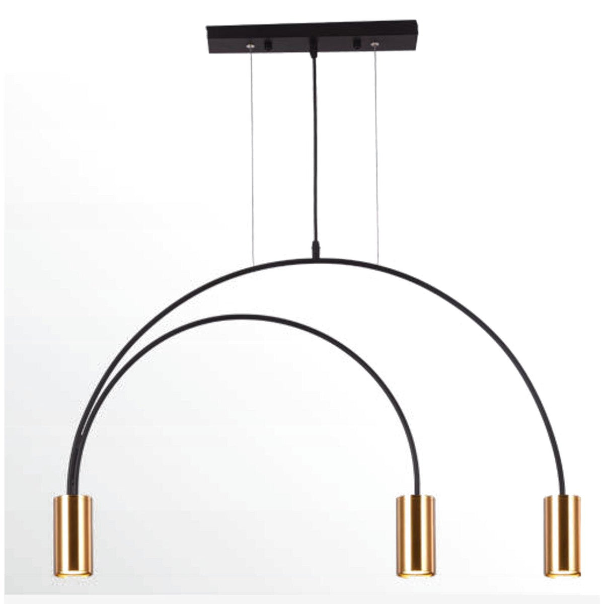 Duetto 3 light double arch pendant