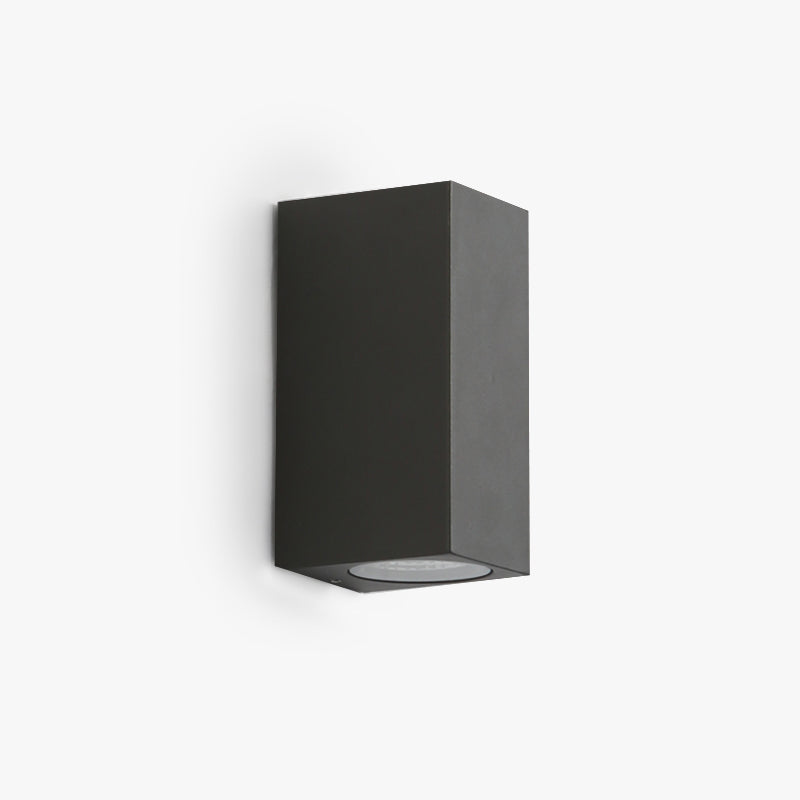 Minimalist Metal Square Outdoor Wall Lamp