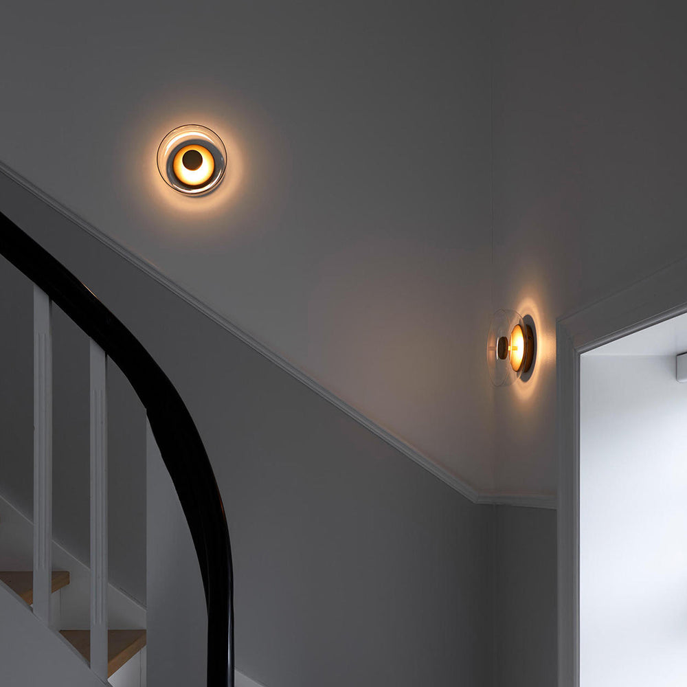 The Shimmering Glow Premium Minimalist Brass Wall Light