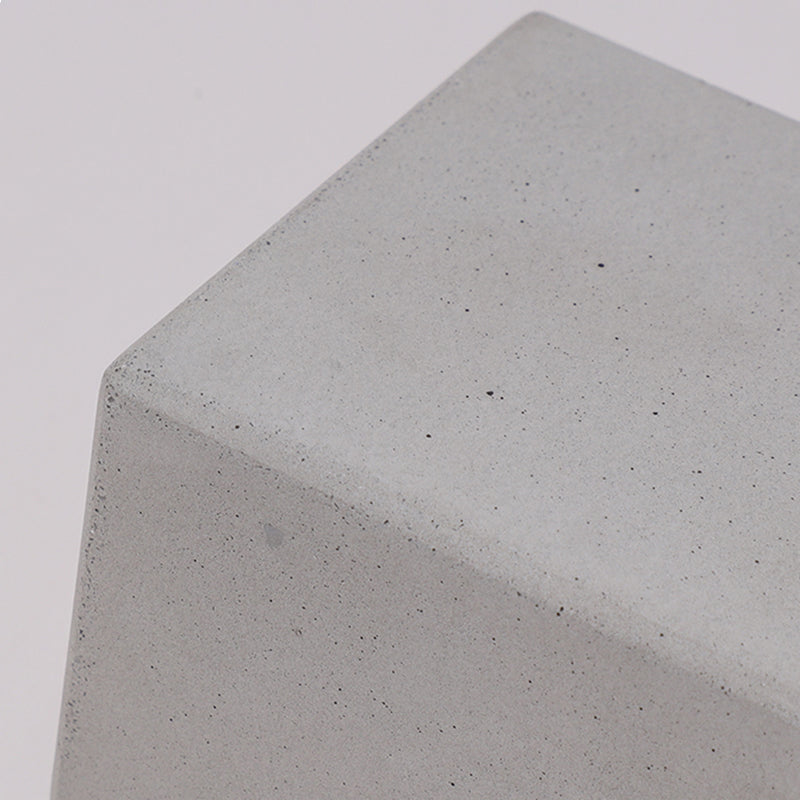 Minimalist Cement Square Outdoor Wall Lamp