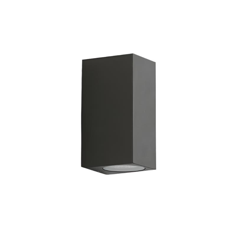 Lampe murale extérieure carrée en métal minimaliste IP65 étanche