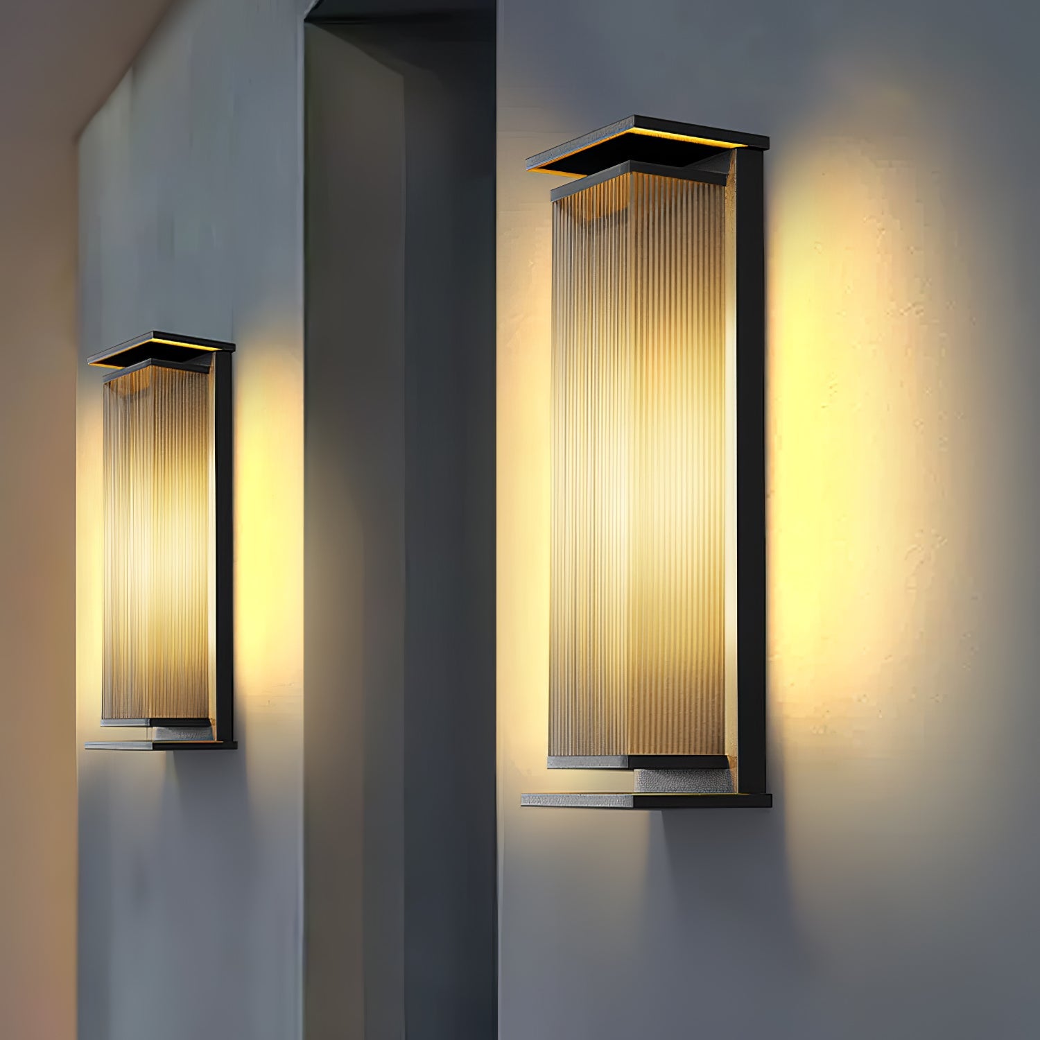 Rectangular Box Outdoor Wall Lamp