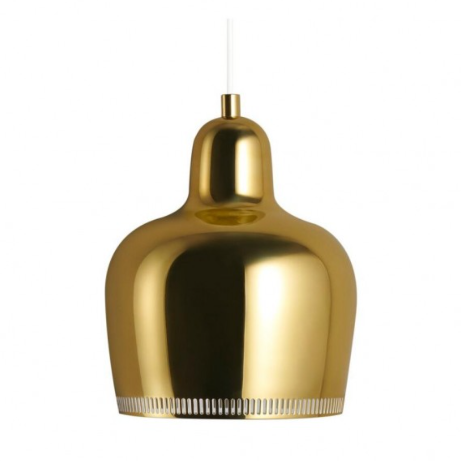 Golden Bell Shaped Pendant Light