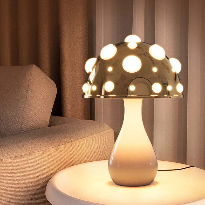 Lampe de table LED champignon créatif contemporain