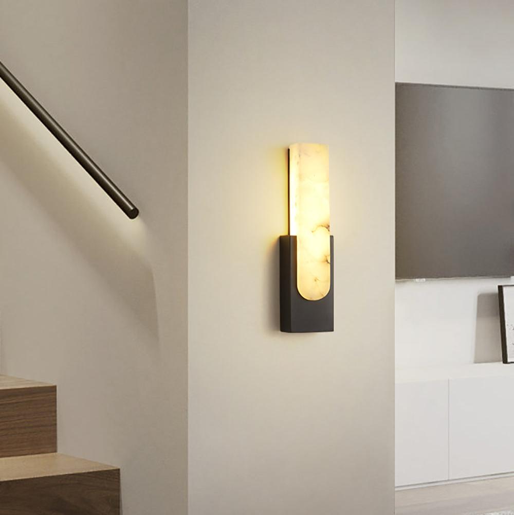 Agatha Artificial Alabaster LED Wall Lamp