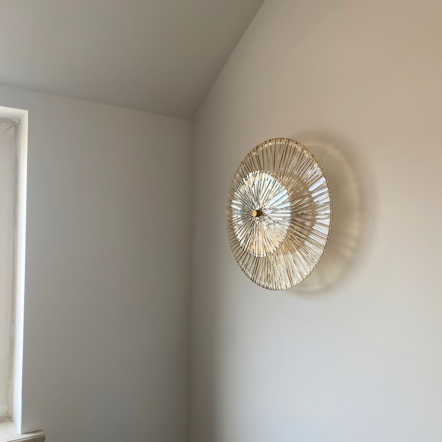 Round Crystal Wall Lamp