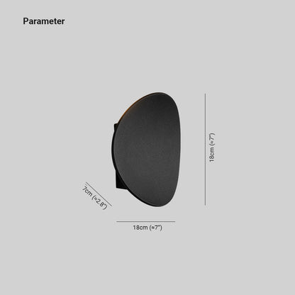 Modern Minimalist Pebble-Shaped Waterproof Outdoor Wall Lamp