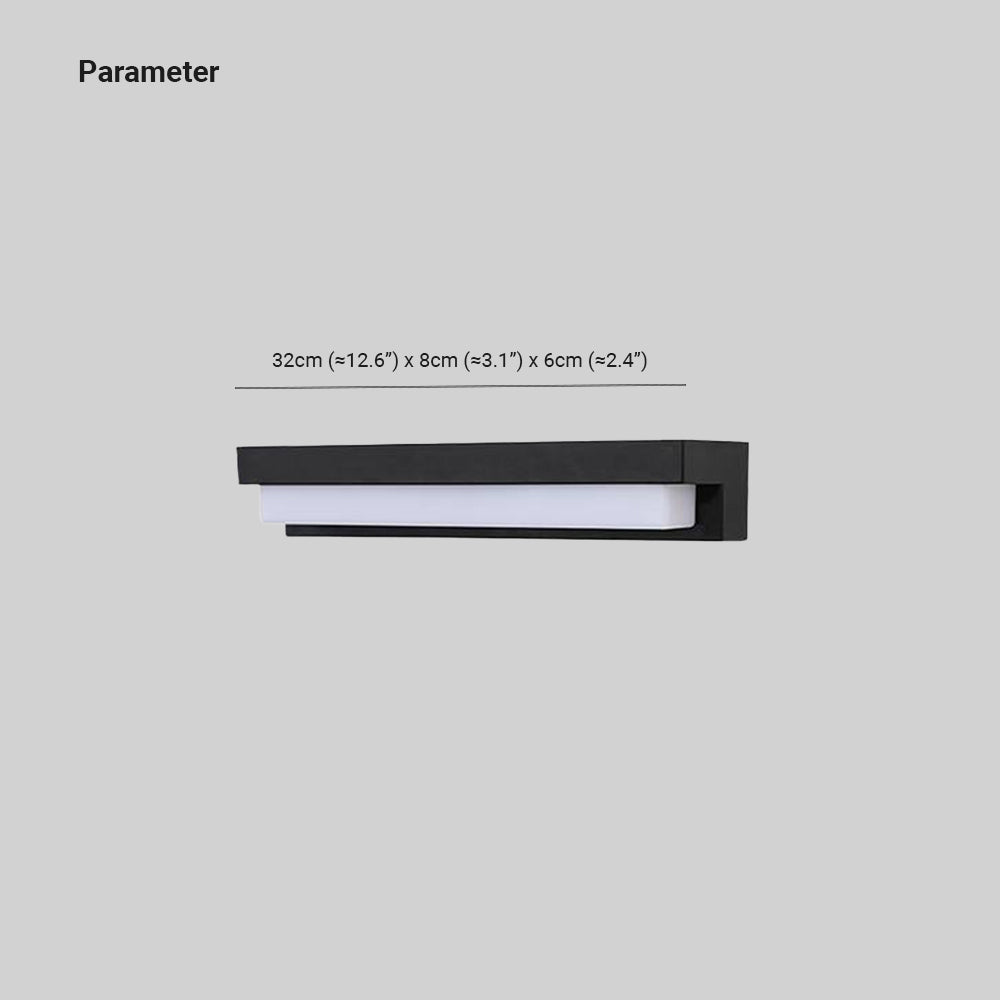 Minimalist Solar Linear Acrylic IP65 Waterproof Outdoor Lamp