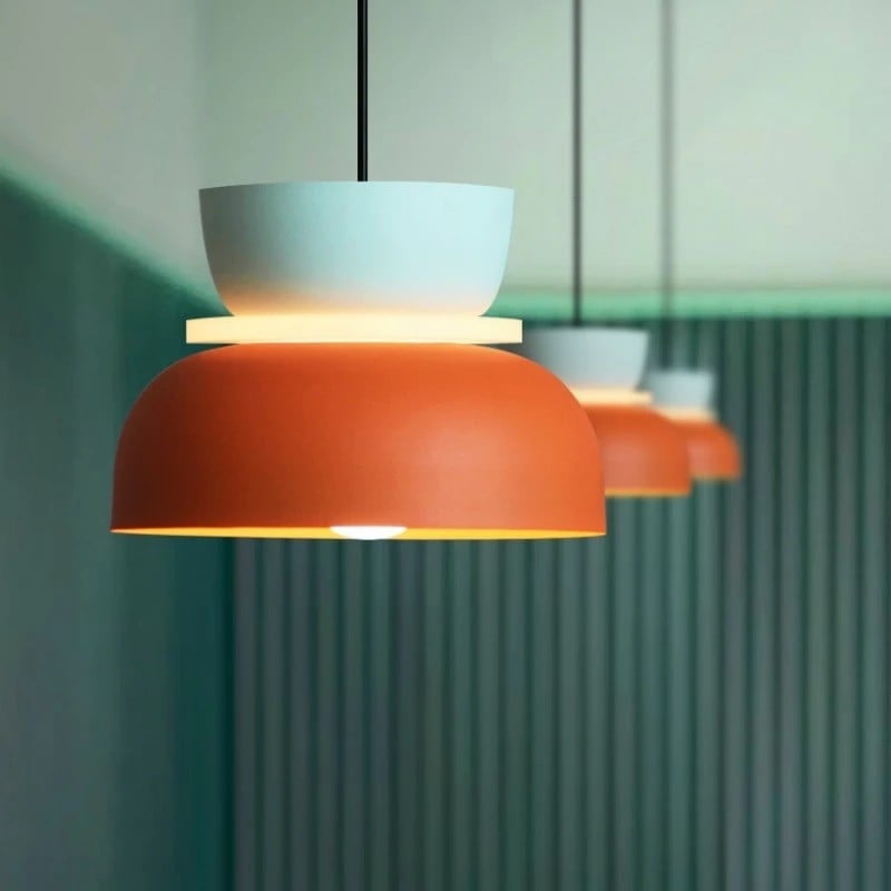 Colorful Bowl Shade Pendant Light