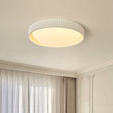 Hida cream ceiling light in a bedroom with curtains