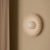 Himawari cream wall light in a hallway