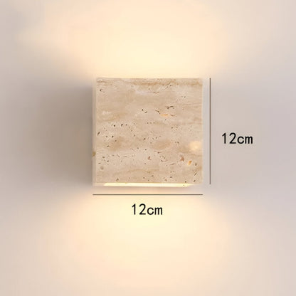 Travertine Stone IP65 Waterproof Outdoor LED Wall Lamp