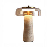 Hotaru lamp with amber glass