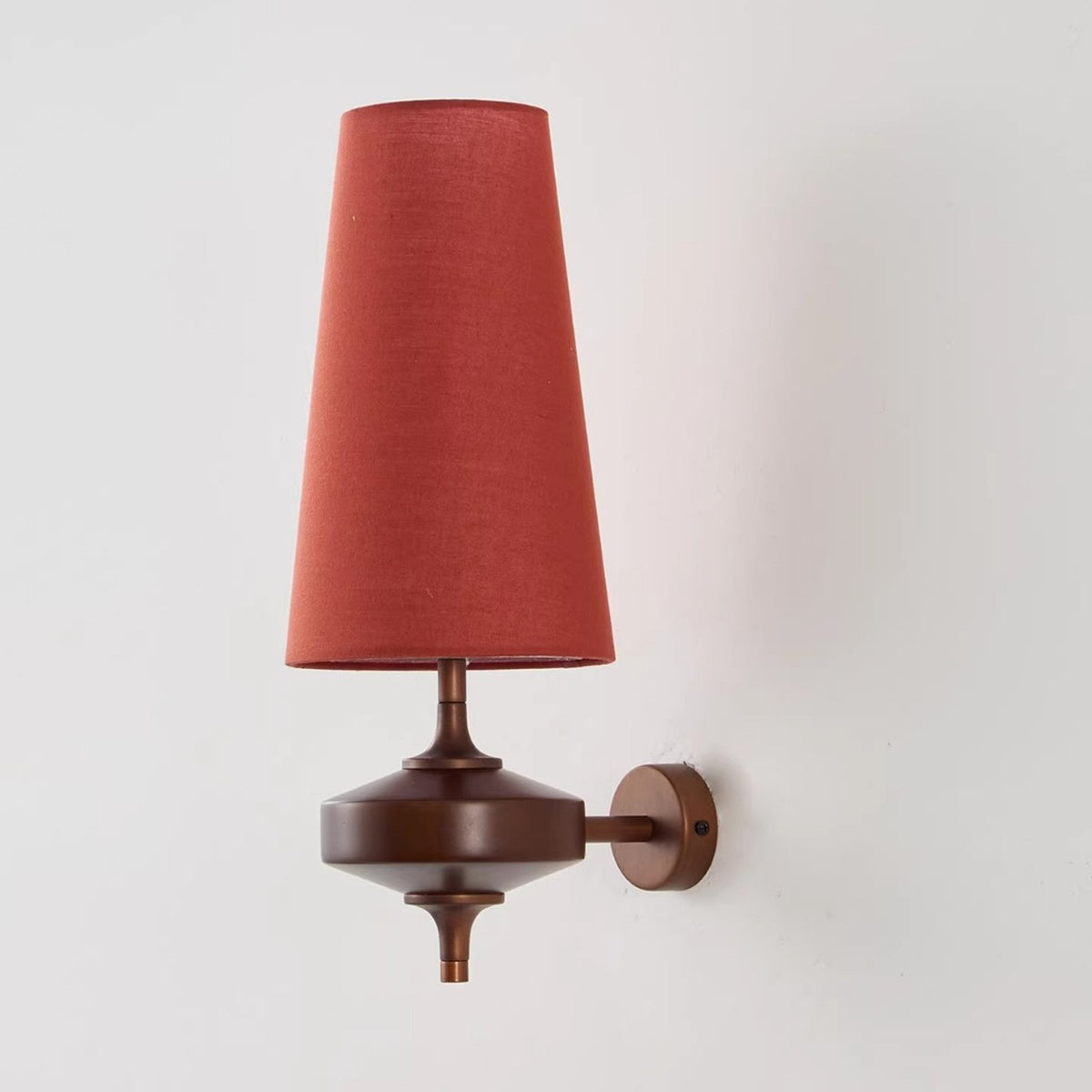 Hikari wall light terracotta red
