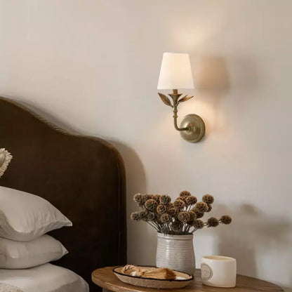 Antique Brass Rustic Forged Wall Light