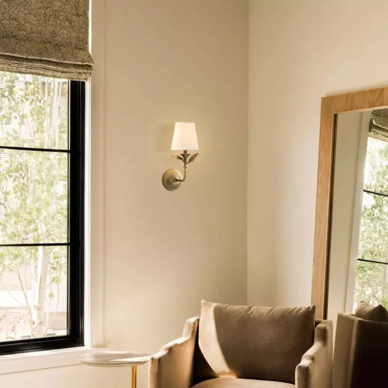 Antique Brass Rustic Forged Wall Light