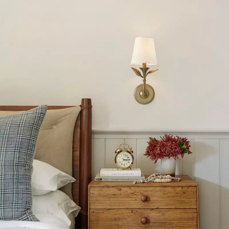 Antique Brass Rustic Forged Wall Light