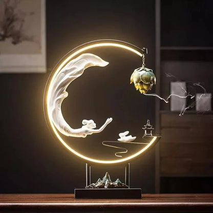 Himmlische Dame Fliegende Zur Mond Räuchergefäß Lampe