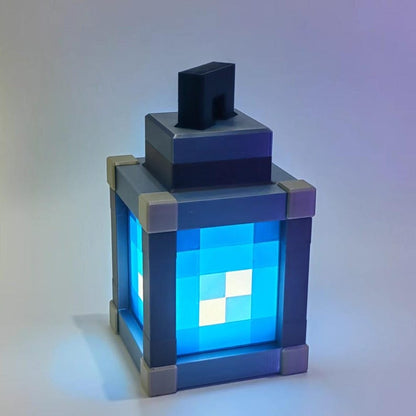 Pixelated Night Light Lantern Table Lamp