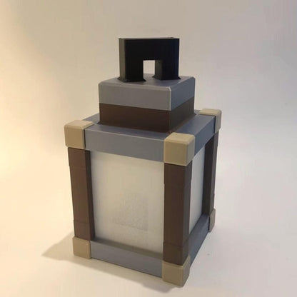 Pixelated Night Light Lantern Table Lamp