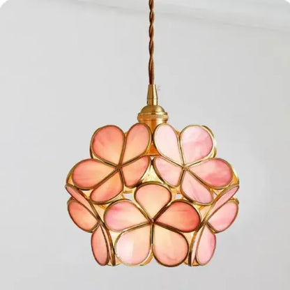 Nordic Handmade Brass Glass Pendant Lamp