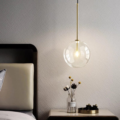 Scandinavian Glass Ball Pendant Lamp