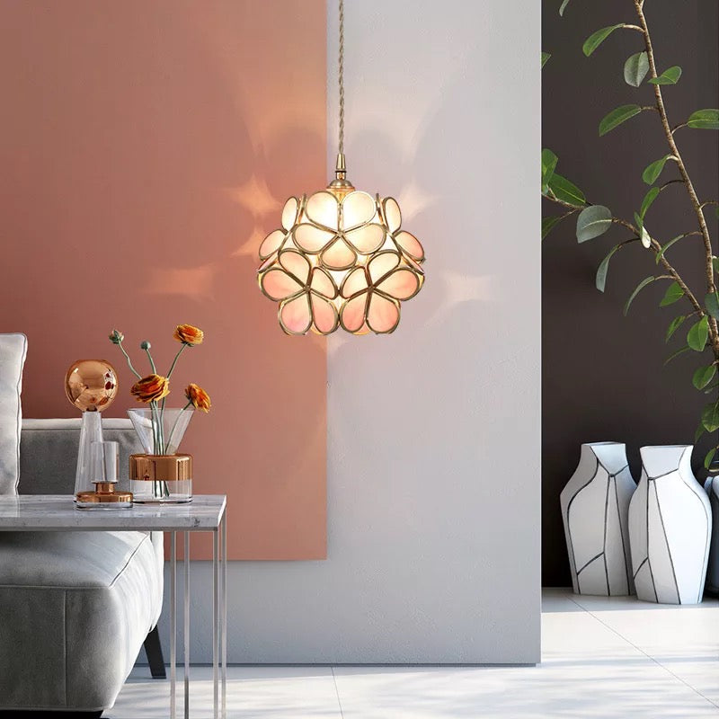 Nordic Flower Glass Pendant Lamp