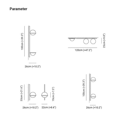 Lámpara de pared exterior de metal acrílico solar IP65 a prueba de agua con maceta Valentina Modern Globe