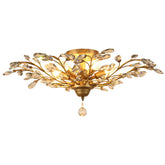Ivy 4 light ceiling chandelier in gold