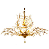 Ivy 9 light two tier chandelier in gold