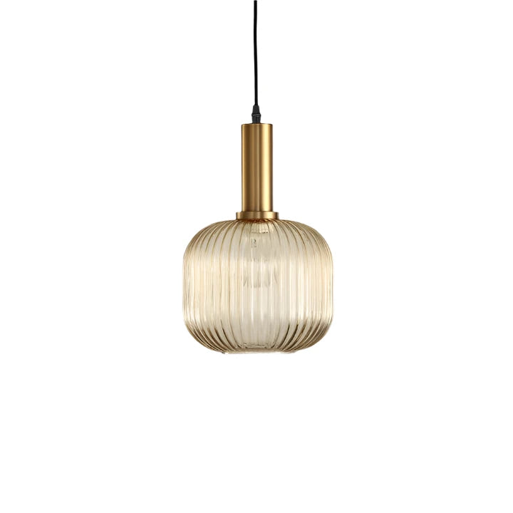 Nordic Colorful Glass Retro Pendant Light
