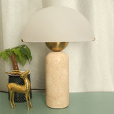 Real photo of Kinoko stone table lamp