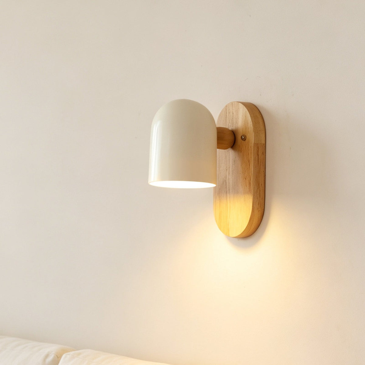 Kodama wall light above a sofa