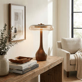 Kohaku lamp on a console