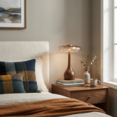 Kohaku lamp on a bedside table