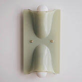 Linnea sage double head sculpted wall light