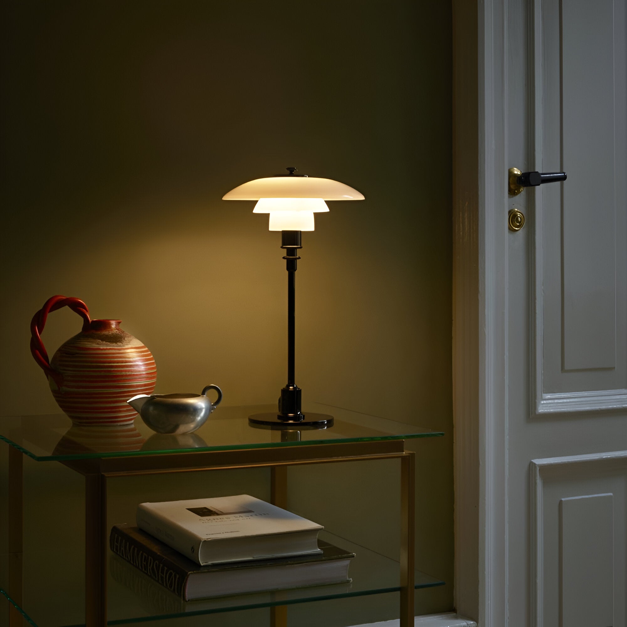 Nordic Glass Danish Table Lamp