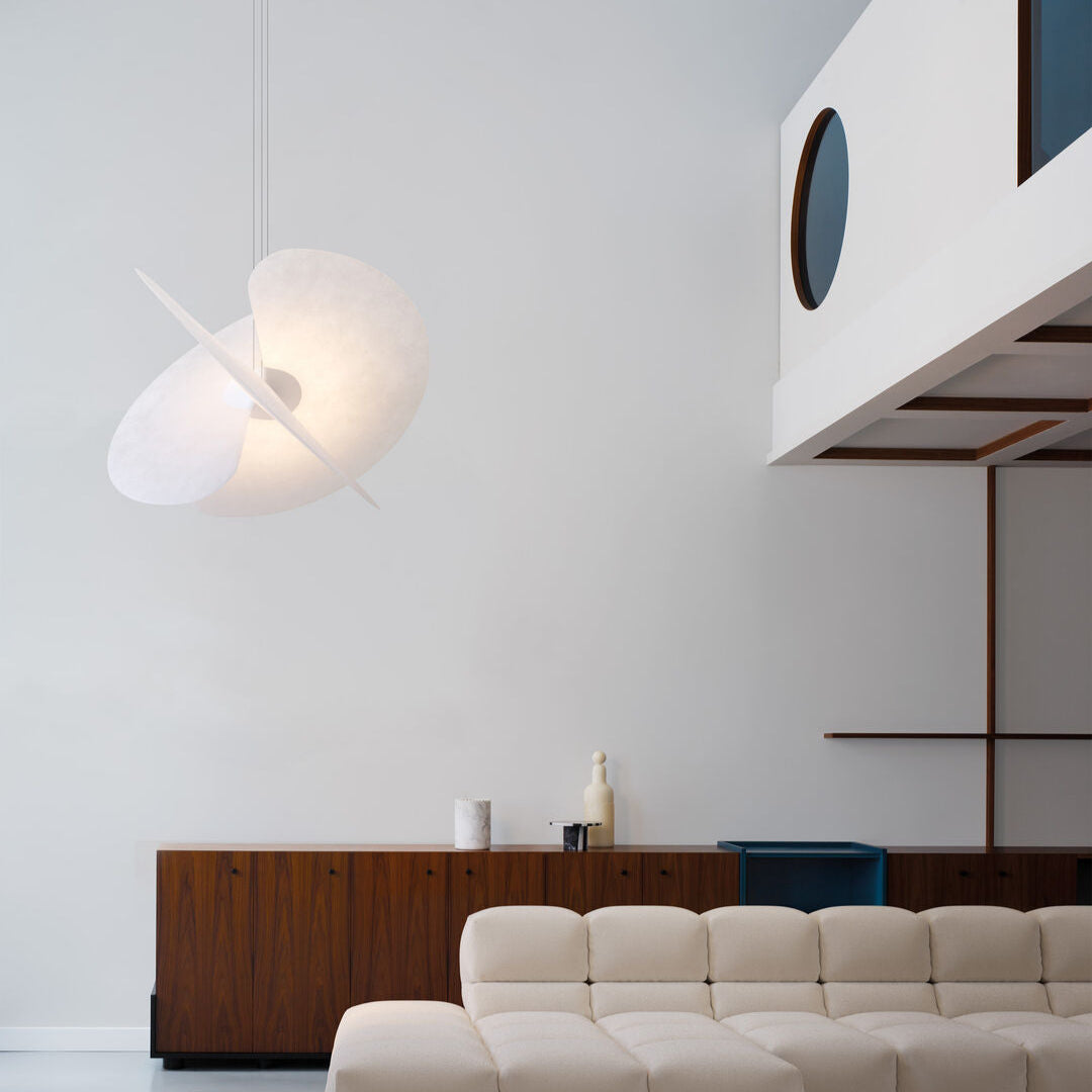 Sora Whisper Sculptural Fan Pendant Light