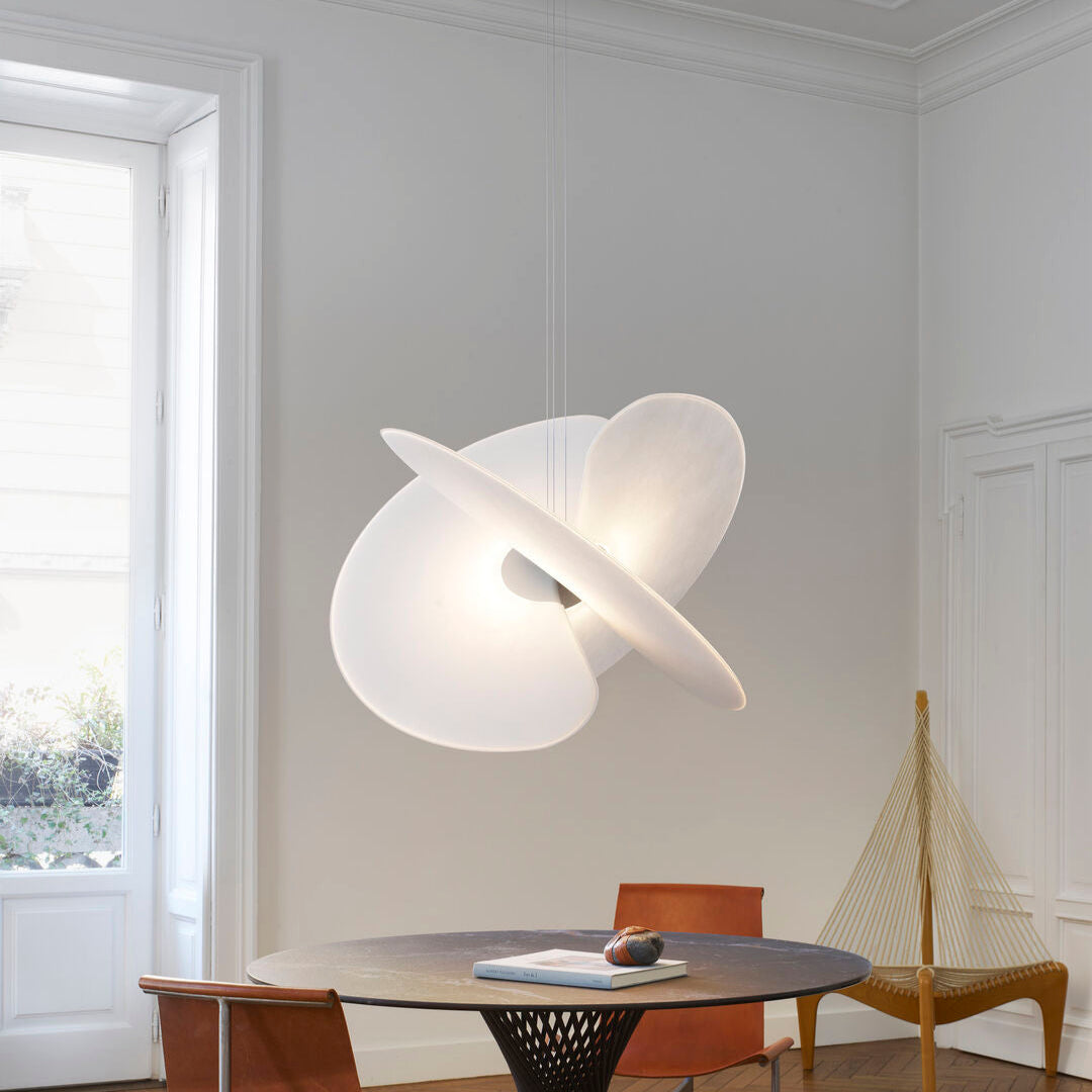 Sora Whisper Sculptural Fan Pendant Light