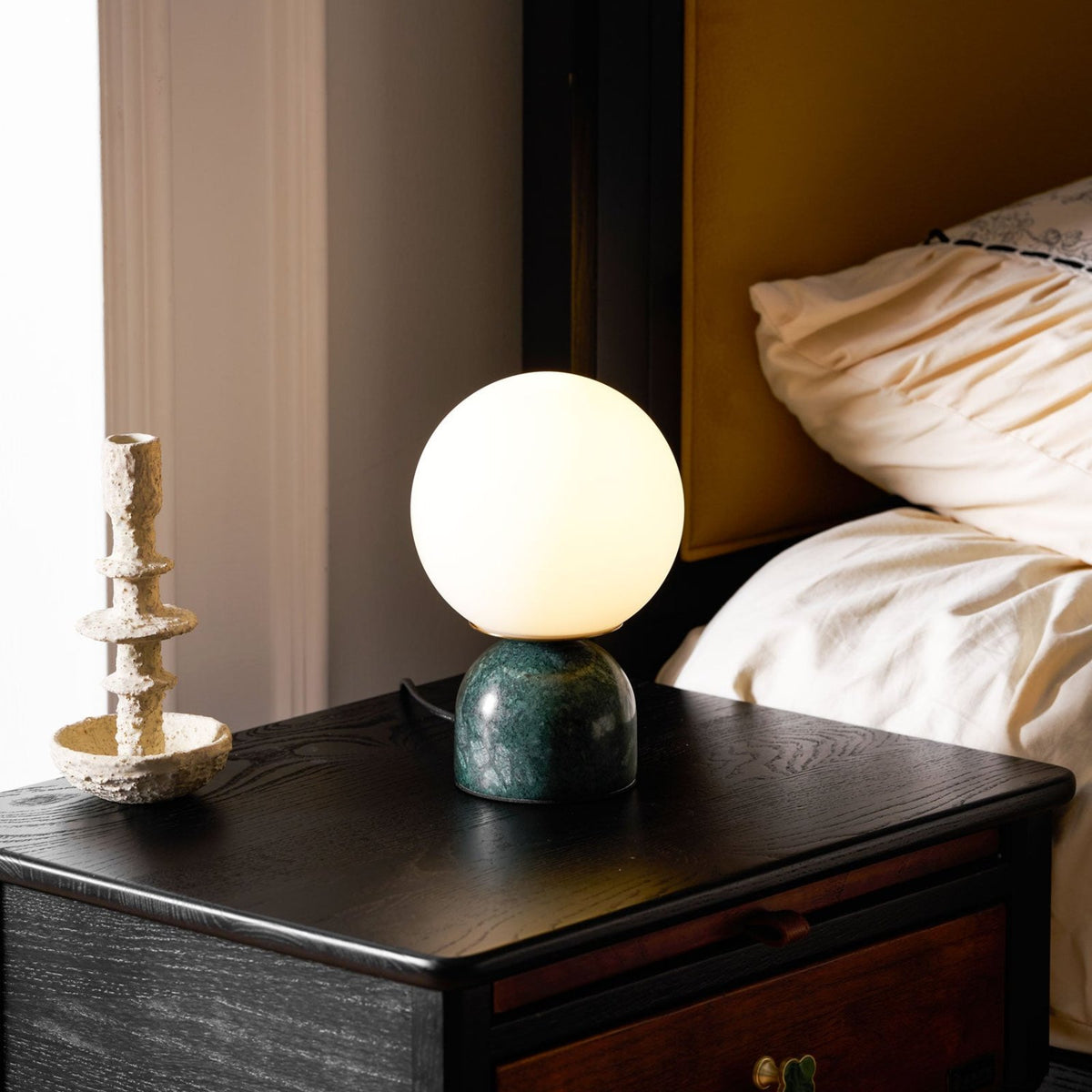 Luna Nordic marble table lamp