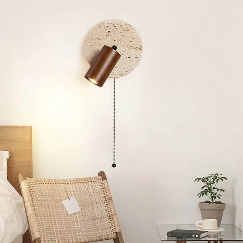 Travertine Rotatable Wandlamp