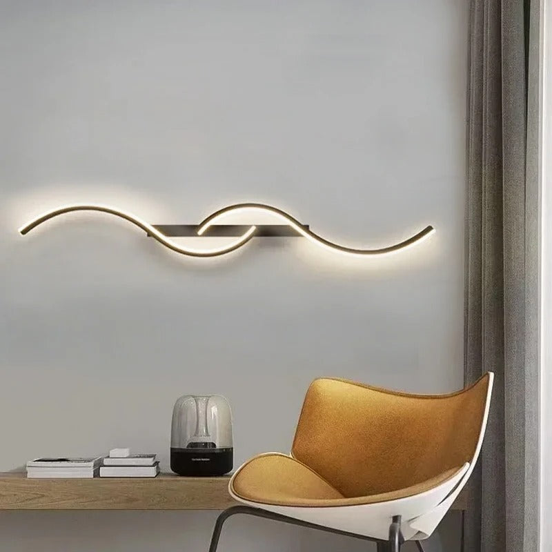 Lámpara de pared LED lineal elegante