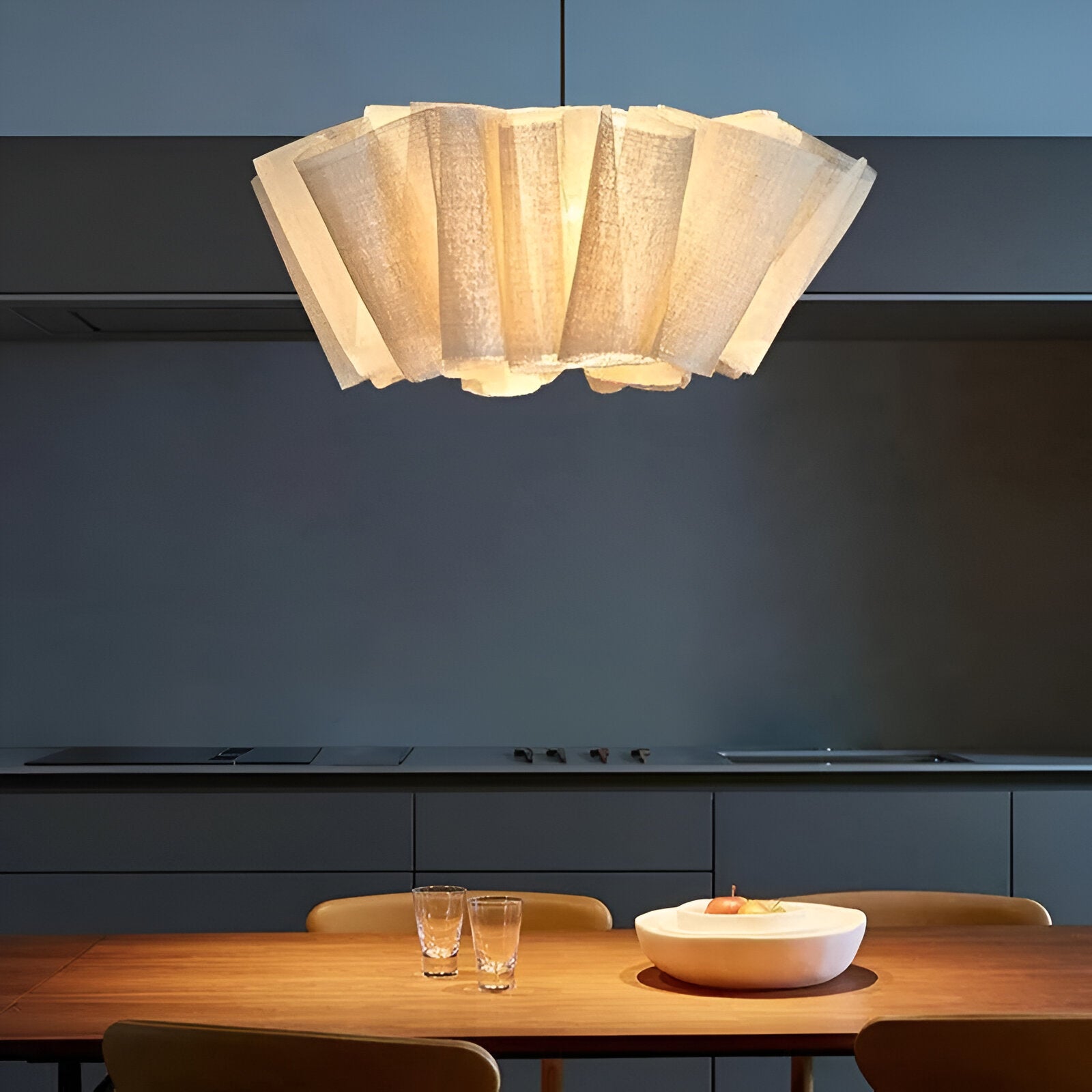 Nordic Creamy Fabric Shade Ainara Pendant Light