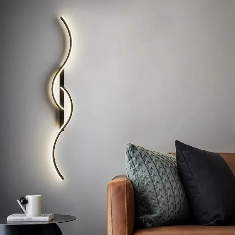 Lámpara de pared LED lineal elegante