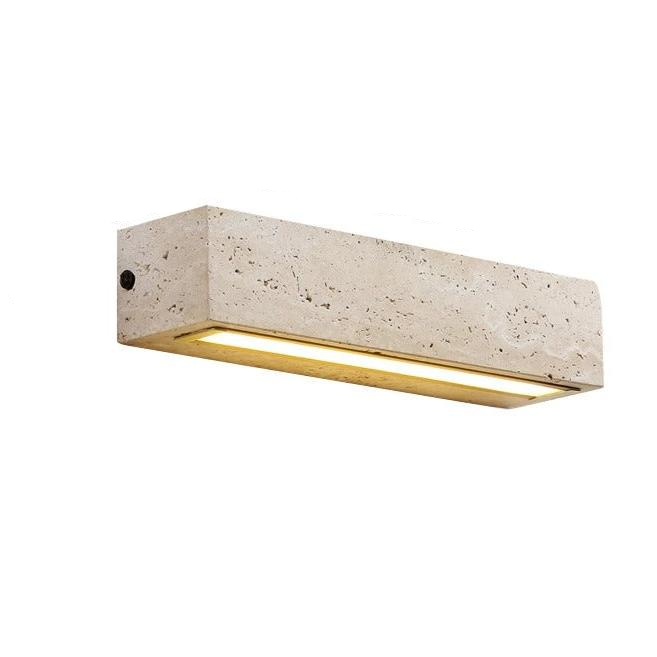 Modern Creative Yellow Travertine Stone Wall Light